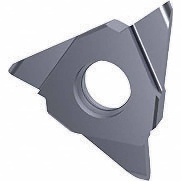 Grooving Insert: GE 30504, Solid Carbide TiCN Finish, Neutral, 0.5 mm Cutting Width, 1.5 mm Max Depth