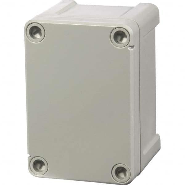 Fibox - NEMA 1, 4, 4X, 12 Polycarbonate Standard Enclosure with Screw Cover - Industrial Tool & Supply