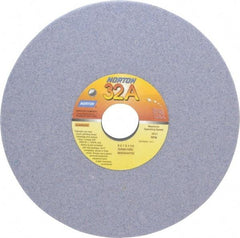 Norton - 8" Diam x 1-1/4" Hole x 1" Thick, I Hardness, 60 Grit Surface Grinding Wheel - Aluminum Oxide, Type 5, Medium Grade, 3,600 Max RPM, Vitrified Bond, One-Side Recess - Industrial Tool & Supply