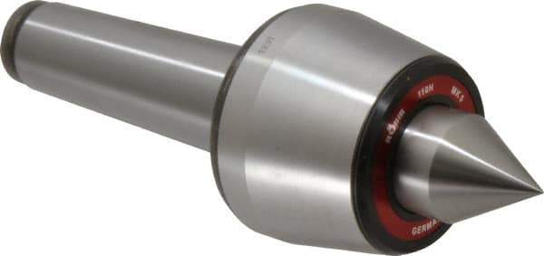 Rohm - MT5 Taper Shank, 3.543" Head Diam 2,000 Lb Capacity Live Center - 3,000 Max RPM, 2.764" Head Length, 1.5748" Point Diam, 1.988" Point Len, 4,400 Lb Max Workpc, 10.177" OAL, Standard Point - Industrial Tool & Supply