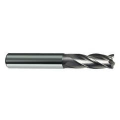 10mm Dia. x 72mm Overall Length 4-Flute Square End Solid Carbide SE End Mill-Round Shank-Center Cut-Uncoated - Industrial Tool & Supply