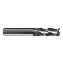 8mm Dia. x 63mm Overall Length 4-Flute Square End Solid Carbide SE End Mill-Round Shank-Center Cut-Uncoated - Industrial Tool & Supply