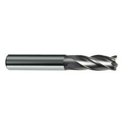 12mm Dia. x 83mm Overall Length 4-Flute Square End Solid Carbide SE End Mill-Round Shank-Center Cut-Uncoated - Industrial Tool & Supply