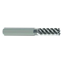 10mm Dia. - 72mm OAL - 45° Helix Bright Carbide End Mill - 6 FL - Industrial Tool & Supply