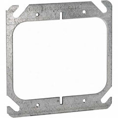 Hubbell-Raco - Steel Electrical Box Flat Cover - Industrial Tool & Supply