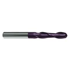 7/16" Dia. - 4-1/2" OAL - 30 Helix Firex CBD Ball Nose EM - 2 FL - Industrial Tool & Supply