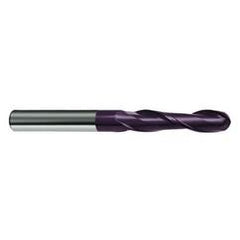 7/16" Dia. - 4-1/2" OAL - 30 Helix Firex CBD Ball Nose EM - 2 FL - Industrial Tool & Supply