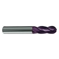 1/2" Dia. - 6 OAL - 30 Helix Firex CBD Ball Nose EM - 4 FL - Industrial Tool & Supply