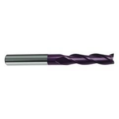 1 Dia. x 6 Overall Length 3-Flute Square End Solid Carbide SE End Mill-Round Shank-Center Cut-Firex - Industrial Tool & Supply