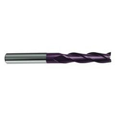 1 Dia. x 6 Overall Length 3-Flute Square End Solid Carbide SE End Mill-Round Shank-Center Cut-Firex - Industrial Tool & Supply