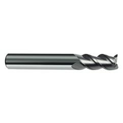 2mm Dia. - 32mm OAL - 45° Helix Bright Carbide End Mill - 3 FL - Industrial Tool & Supply