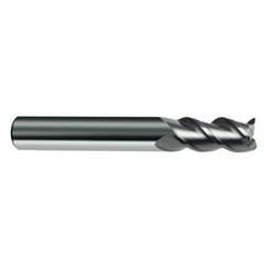 7.5mm Dia. - 63mm OAL - 45° Helix Bright Carbide End Mill - 3 FL - Industrial Tool & Supply