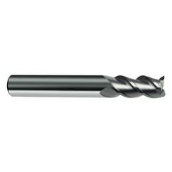 11mm Dia. - 83mm OAL - 45° Helix Bright Carbide End Mill - 3 FL - Industrial Tool & Supply