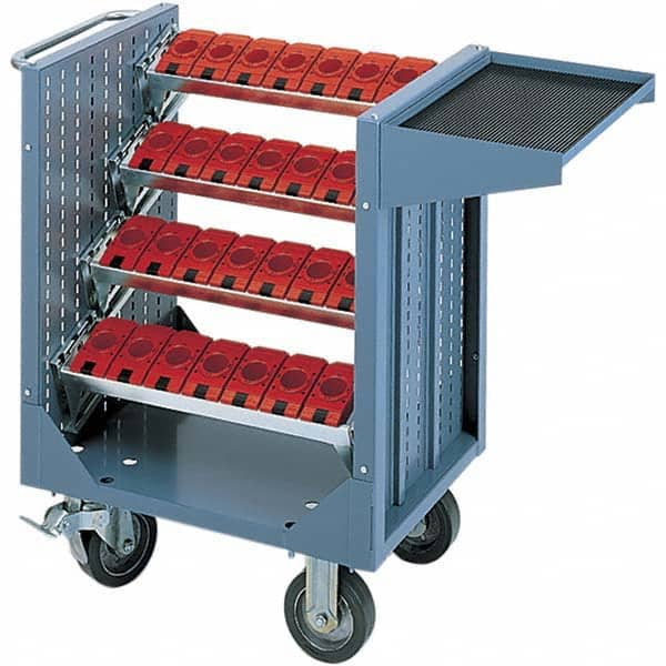 LISTA - CNC Storage Carts Style: CNC Tool Cart with Tool Carrier Taper Size: HSK 50A - Industrial Tool & Supply
