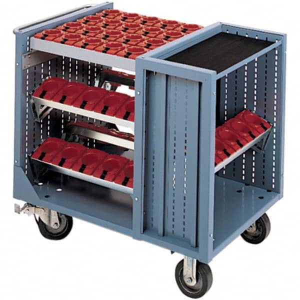 LISTA - CNC Storage Carts Style: CNC Tool Cart with Tool Carrier Taper Size: HSK 50A - Industrial Tool & Supply
