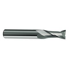 14mm Dia. x 83mm Overall Length 2-Flute Square End Solid Carbide SE End Mill-Round Shank-Center Cut-Uncoated - Industrial Tool & Supply