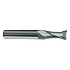 9.5mm Dia. x 72mm Overall Length 2-Flute Square End Solid Carbide SE End Mill-Round Shank-Center Cut-Uncoated - Industrial Tool & Supply