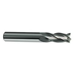 14mm Dia. x 83mm Overall Length 4-Flute Square End Solid Carbide SE End Mill-Round Shank-Center Cut-Uncoated - Industrial Tool & Supply