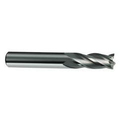 13mm Dia. x 83mm Overall Length 4-Flute Square End Solid Carbide SE End Mill-Round Shank-Center Cut-Uncoated - Industrial Tool & Supply