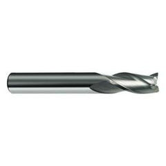 20mm Dia. x 104mm Overall Length 3-Flute Square End Solid Carbide SE End Mill-Round Shank-Center Cut-Firex - Industrial Tool & Supply