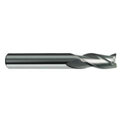 12mm Dia. x 83mm Overall Length 3-Flute Square End Solid Carbide SE End Mill-Round Shank-Center Cut-Firex - Industrial Tool & Supply