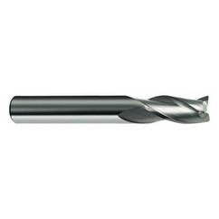 18mm Dia. x 92mm Overall Length 3-Flute Square End Solid Carbide SE End Mill-Round Shank-Center Cut-Firex - Industrial Tool & Supply