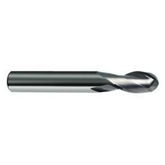 5/16" Dia. - 2-1/2" OAL - 30 Helix Bright CBD Ball Nose EM - 2 FL - Industrial Tool & Supply