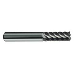 10mm Dia. - 72mm OAL - 45° Helix Bright Carbide End Mill - 6 FL - Industrial Tool & Supply