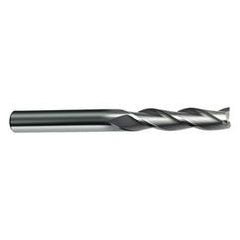 16mm Dia. x 150mm Overall Length 3-Flute Square End Solid Carbide SE End Mill-Round Shank-Center Cut-Firex - Industrial Tool & Supply