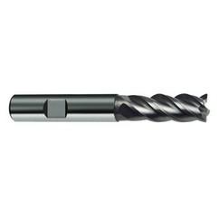 8mm Dia. - 63mm OAL - 4 FL Variable Helix Bright Carbide End Mill - Industrial Tool & Supply