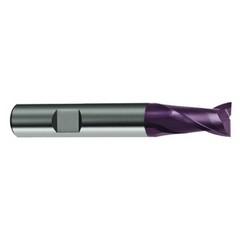 3/8 Dia. x 2-1/2 Overall Length 2-Flute Square End Solid Carbide SE End Mill-Round Shank-Center Cut-Firex - Industrial Tool & Supply
