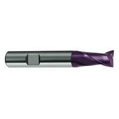 3/8 Dia. x 2-1/2 Overall Length 2-Flute Square End Solid Carbide SE End Mill-Round Shank-Center Cut-Firex - Industrial Tool & Supply