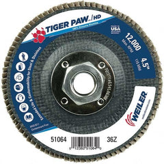 Weiler - Flap Discs Abrasive Type: Coated Flap Disc Type: Type 29 - Industrial Tool & Supply