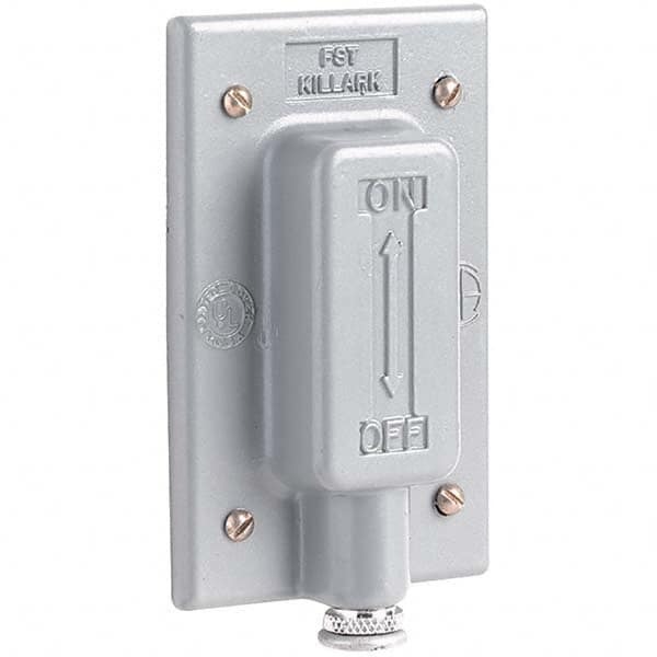 Hubbell Killark - Wall Plates Wall Plate Type: Switch Plates Color: Gray - Industrial Tool & Supply
