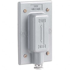 Hubbell Killark - Wall Plates Wall Plate Type: Switch Plates Color: Gray - Industrial Tool & Supply