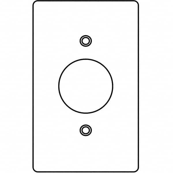 Wall Plates; Wall Plate Type: Outlet Wall Plates; Wall Plate Configuration: Single Outlet; Shape: Rectangle; Wall Plate Size: Standard; Number of Gangs: 1; Overall Length (Inch): 4-9/16; Overall Width (Decimal Inch): 2-13/16; Overall Length (Decimal Inch)