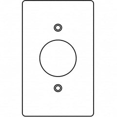 Wall Plates; Wall Plate Type: Outlet Wall Plates; Wall Plate Configuration: Single Outlet; Shape: Rectangle; Wall Plate Size: Standard; Number of Gangs: 1; Overall Length (Inch): 4-9/16; Overall Width (Decimal Inch): 2-13/16; Overall Length (Decimal Inch)