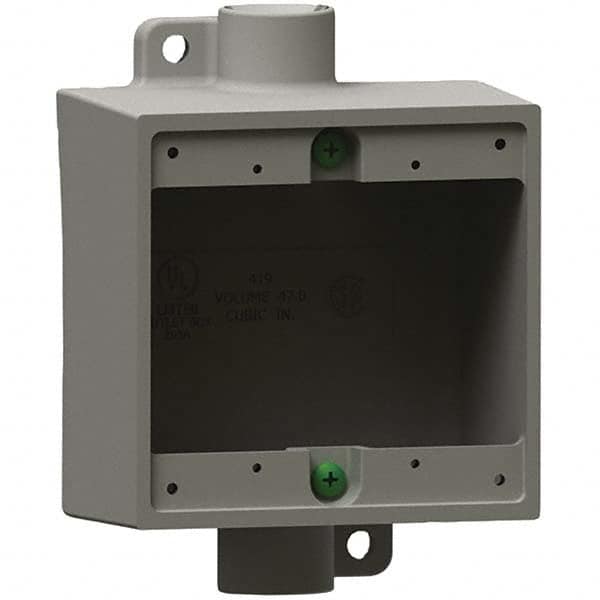 Hubbell Killark - Electrical Outlet Boxes & Switch Boxes Enclosure Type: Device Box Enclosure Shape: Square - Industrial Tool & Supply