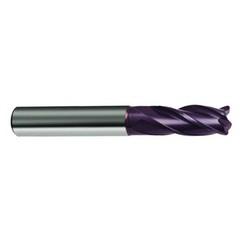 1 Dia. x 4 Overall Length 6-Flute Square End Solid Carbide SE End Mill-Round Shank-Center Cut-Firex - Industrial Tool & Supply