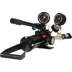 Enerpac - Manual Hydraulic Pumps Number of Stages: 2.000 Oil Volume Per Stroke (Cu. In.): 0.221 - Industrial Tool & Supply