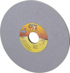 Norton - 8" Diam x 1-1/4" Hole x 1/4" Thick, L Hardness, 80 Grit Surface Grinding Wheel - Aluminum Oxide, Type 1, Medium Grade, 3,600 Max RPM, Vitrified Bond, No Recess - Industrial Tool & Supply