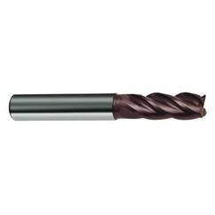3/8" Dia. - 4" OAL - 4 FL Variable Helix Nano-A Carbide End Mill - Industrial Tool & Supply