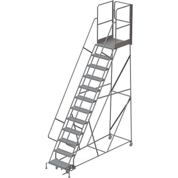 TRI-ARC - Rolling & Wall Mounted Ladders & Platforms Type: Rolling Warehouse Ladder Style: Rolling Platform Ladder - Industrial Tool & Supply