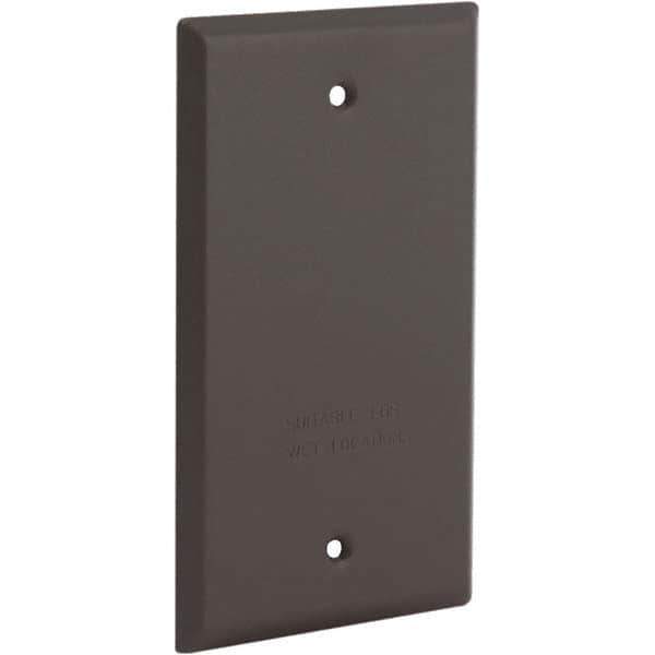 Hubbell-Raco - Weatherproof Box Covers Cover Shape: Rectangle Number of Holes in Outlet: 0 - Industrial Tool & Supply