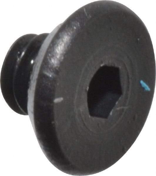 Value Collection - #2-56 UNC Hex Socket Drive, Flat Screw - Alloy Steel, Black Oxide Finish, Fully Threaded, 1/8" OAL - Industrial Tool & Supply