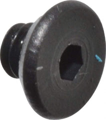 Value Collection - #2-56 UNC Hex Socket Drive, Flat Screw - Alloy Steel, Black Oxide Finish, Fully Threaded, 1/8" OAL - Industrial Tool & Supply