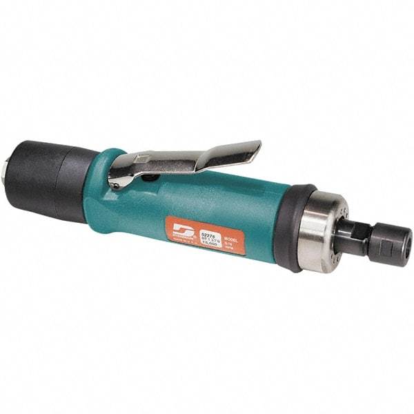 Dynabrade - 1/4" Collet, Straight Handle, Air Straight Die Grinder - 20,000 RPM, Rear Exhaust, 37 CFM, 0.7 hp, 90 psi, 1/4 NPT Inlet - Industrial Tool & Supply