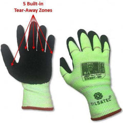 Tilsatec - Size XL (10), ANSI Cut Lvl A4, Puncture Lvl 3, Abrasion Lvl 4, Micro-Foam Nitrile Coated Cut & Puncture Resistant Gloves - Industrial Tool & Supply