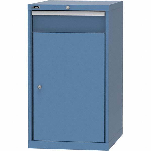 LISTA - 1 Drawer, 99 Compartment Bright Blue Steel Modular Storage Cabinet - Industrial Tool & Supply