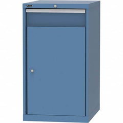 LISTA - 1 Drawer, 99 Compartment Bright Blue Steel Modular Storage Cabinet - Industrial Tool & Supply